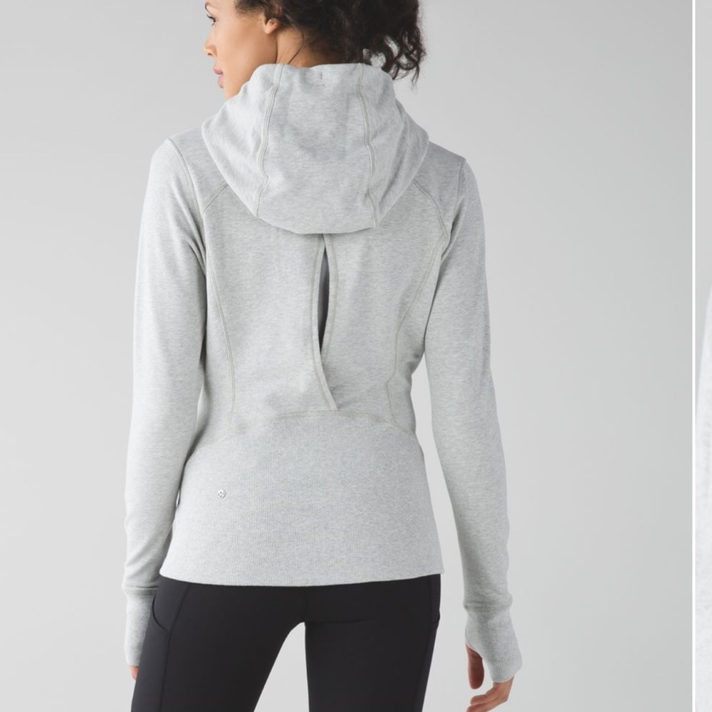 Lululemon grey Harmony zipup hoodie